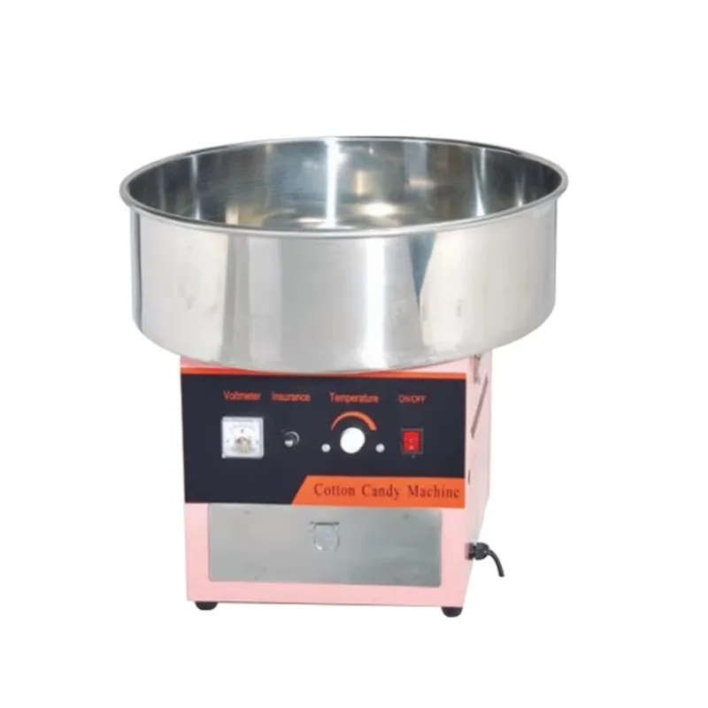 Electric Commercial Stainless Steel Candy Floss Machine Marshmallow Maker Cotton Candy Spun Sugar Snack Food  Making Machine