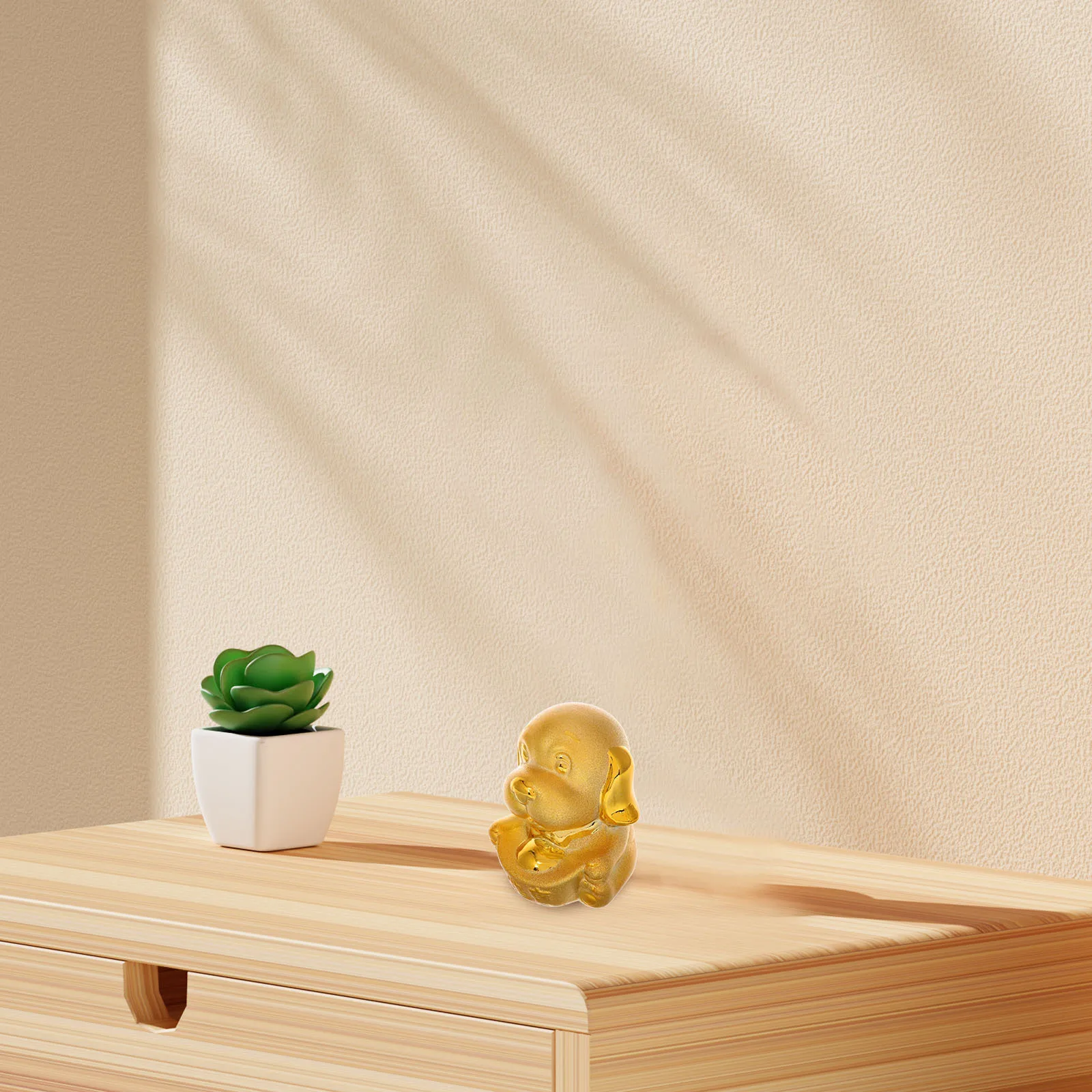 

Charming Dog Themed Ceramic Piggy Bank for Kids Coin Storage Pot Cute Desktop Money Saver Child Room Decoration Accessory