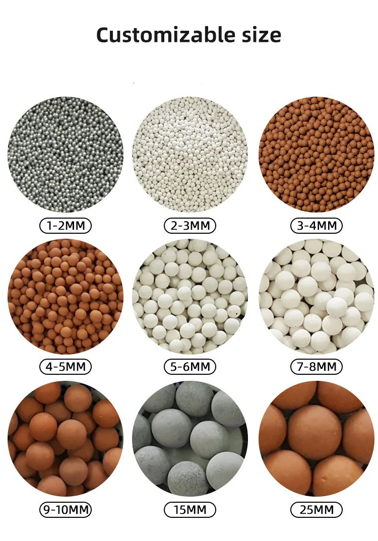 물 정화와 미네랄 여과를 위한 아연 미네랄 필터 볼 필터 재료