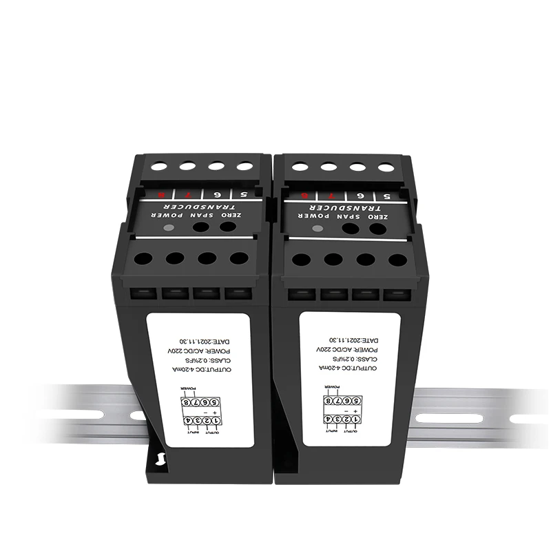 Trasmettitore di isolamento del segnale di frequenza ingresso velocità del generatore uscita 0-60HZ 4-20mA 0-10V 0-5v DC24V 85-265V