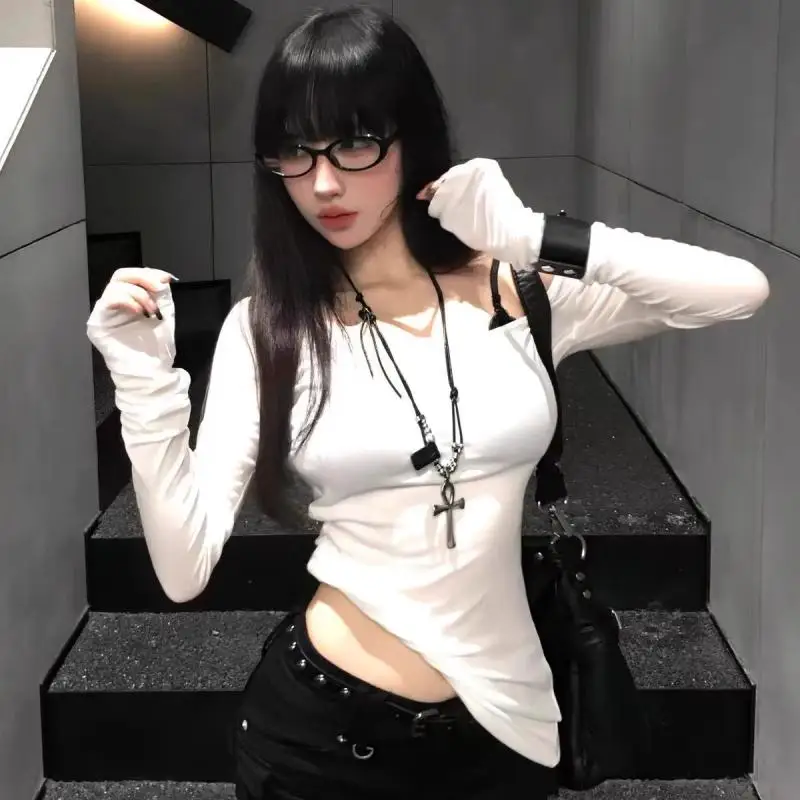 펑크 고딕 블랙 로프 롱 스웨터 체인 Y2K 레트로 메탈 크로스 펜던트 목걸이 여성 소녀 패션 파티 주얼리 선물