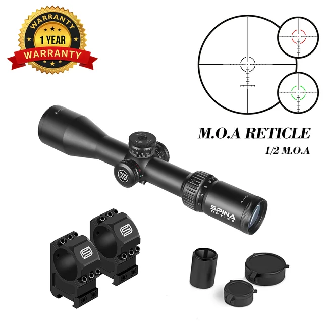 SPINA OPTICS IronClaw Shortdot HD 2-12X44 IR 5-100m Mira de Ponto