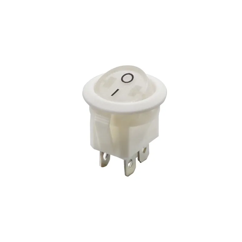 10PCS KCD1-224N High Power Copper Foot Upper Circle and Lower Circle Switch Four Foot Warping Power Supply Switch