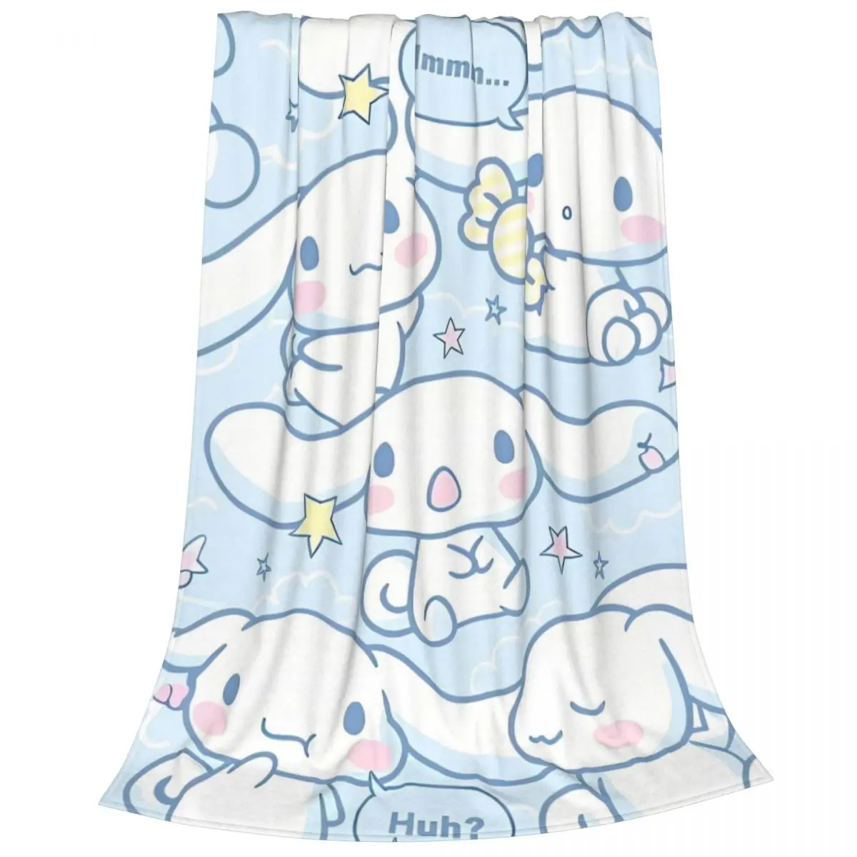 Sanrio Cinnamoroll Cute Cartoon Blankets Fleece Textile Decor Multi-function Super Soft Throw Blanket for Home Car Rug Piece image 3