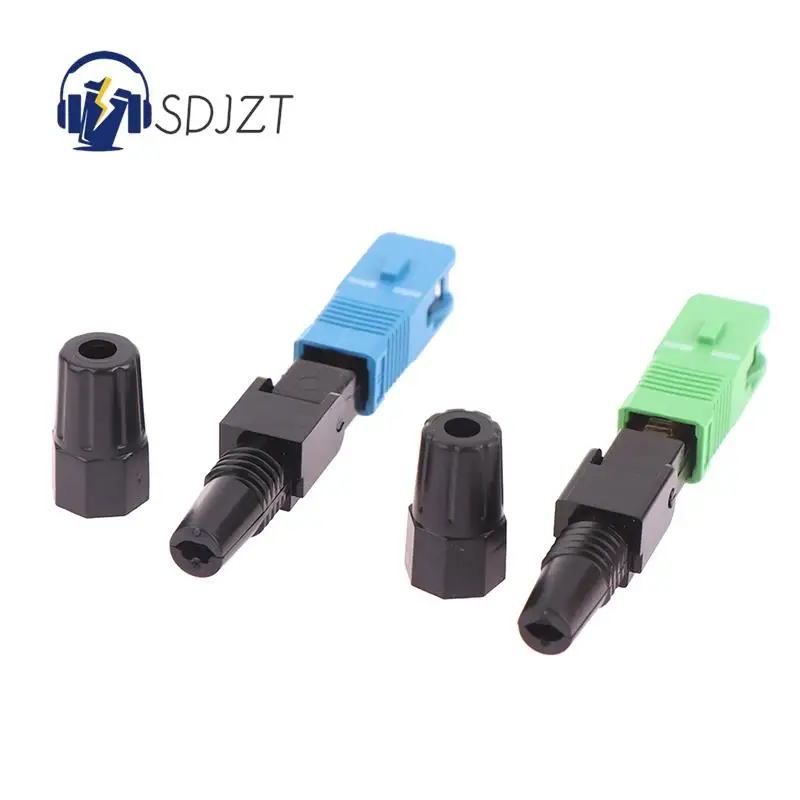 5Pcs FTTH SC APC Single Mode SC UPC Fiber Optic Quick Connector FTTH Fiber Optic Fast Connector SC Fiber Field Assembly Tool