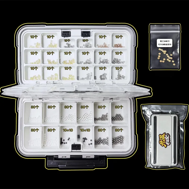 Push Slider Fidget Toy Accessory Pro Kit EDC Mechanical Box Spring Beads Fidget Spinner Refit Accessories Kit