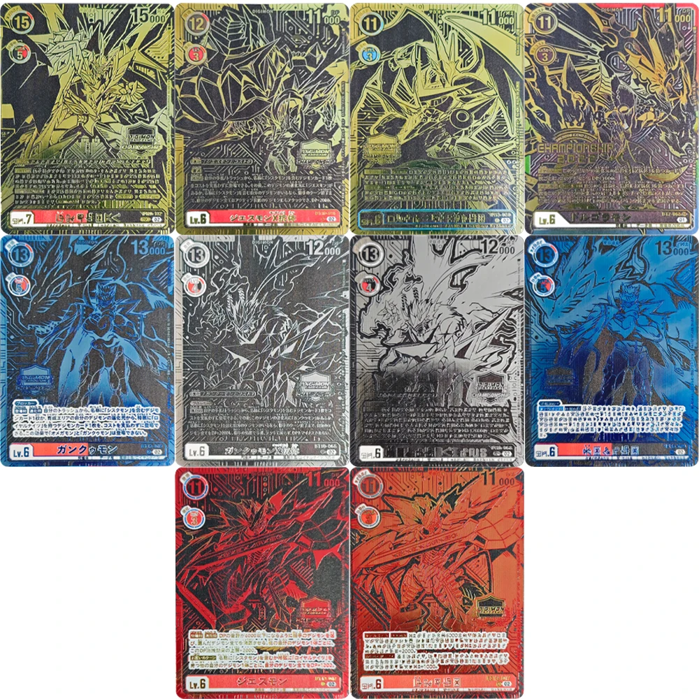 

New Design Anime Digimon Collection Card Cendrillmon Jesmon Gallantmon 2022 2023 2024 Card Game Championship BT10 066 Gifts