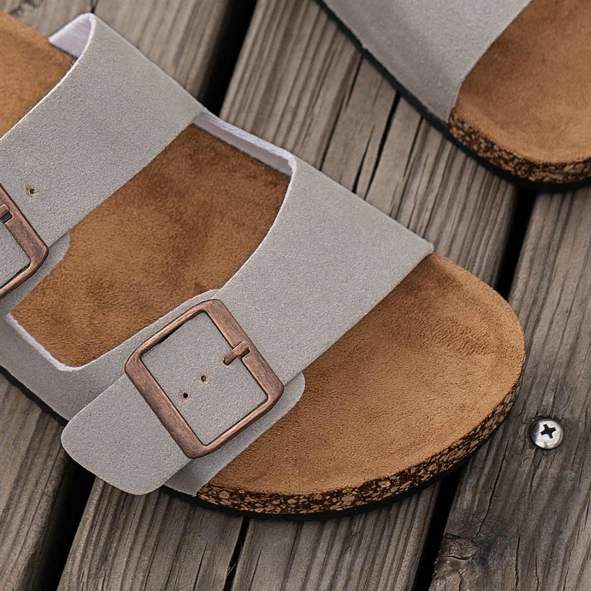 Designer Couple Summer Outdoor Sandals Women Men's Retro Cork Clogs Beach Slippers Mules Arch Support Classic Beach Shoes 36-47 view 5