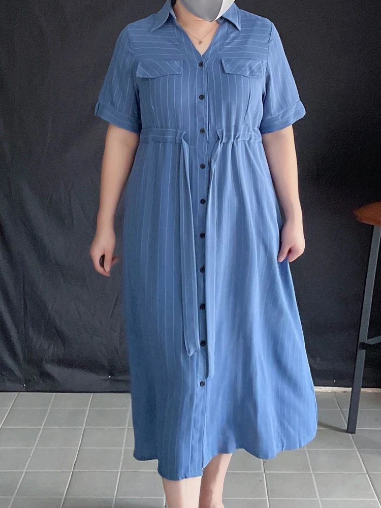 

Юбка А-силуэта больших размеров с высокой талией, скрывающая недостатки фигуры, винтажная, для повседневной носки, на пуговицах