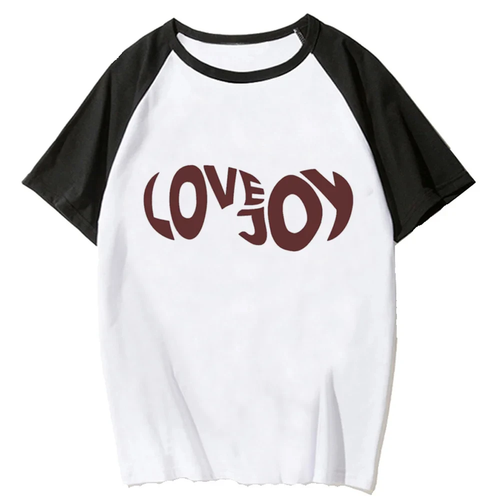 Lovejoy Top Women Manga Japanese Y2K Tee Female Summer Raglan Sleeve Harajuku Casual Short Sleeve Tee Fashion Streetwear