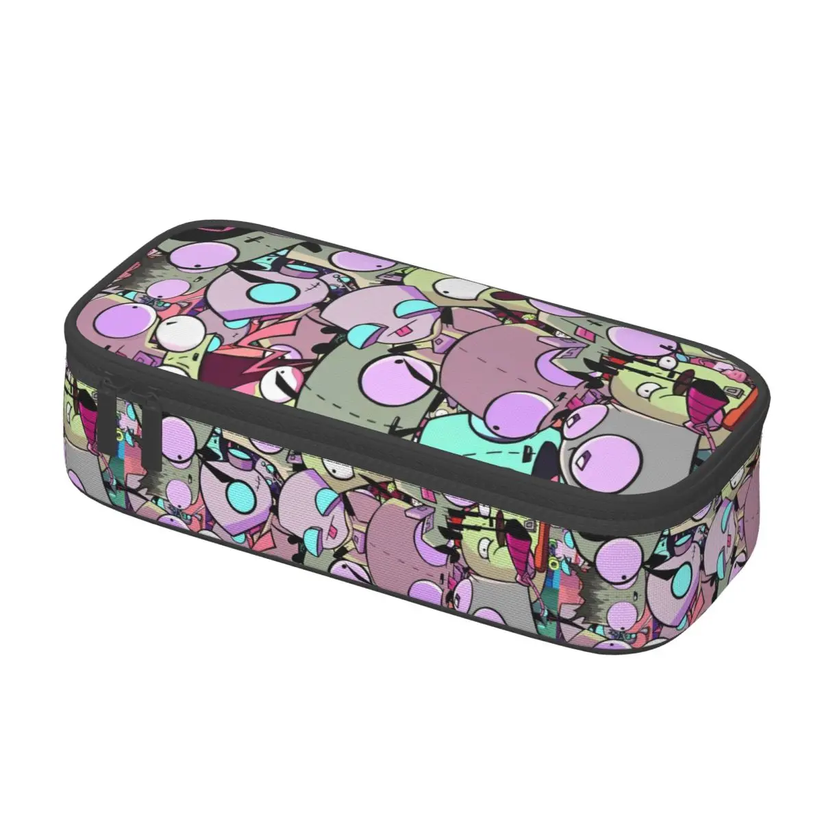 Lovely Cartoon Invaders Zims Pencil Cases Dark Comedy Pencilcases Pen Box for Girls Boys Makeup Bags Students School Accessories