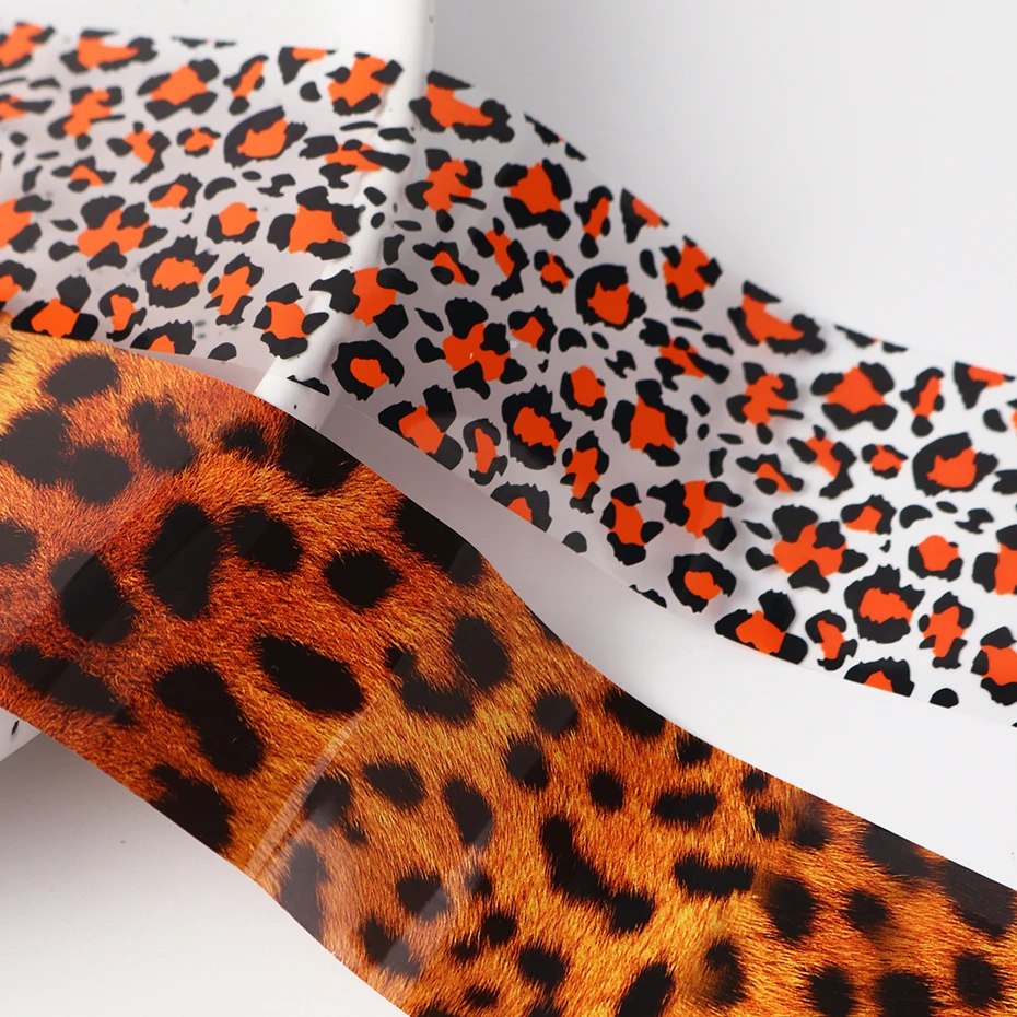 Zestaw 10 szt. kolorowych foli – Nail Art Leopard recenzja i cena