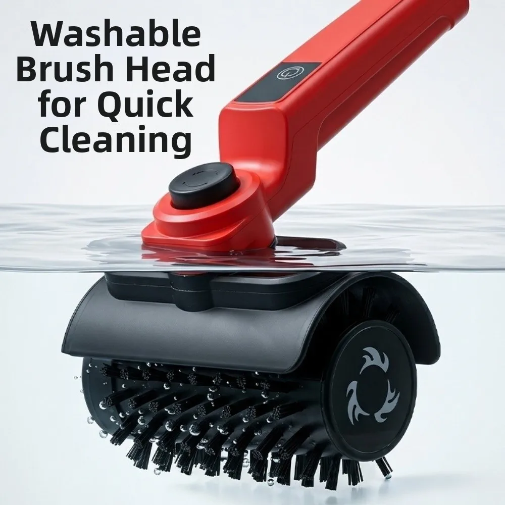 Portable Electric Grill Cleaning Brush High Speed Rotating Wireless Electric Barbecue Brush Rechargeable 3 Replacement Head