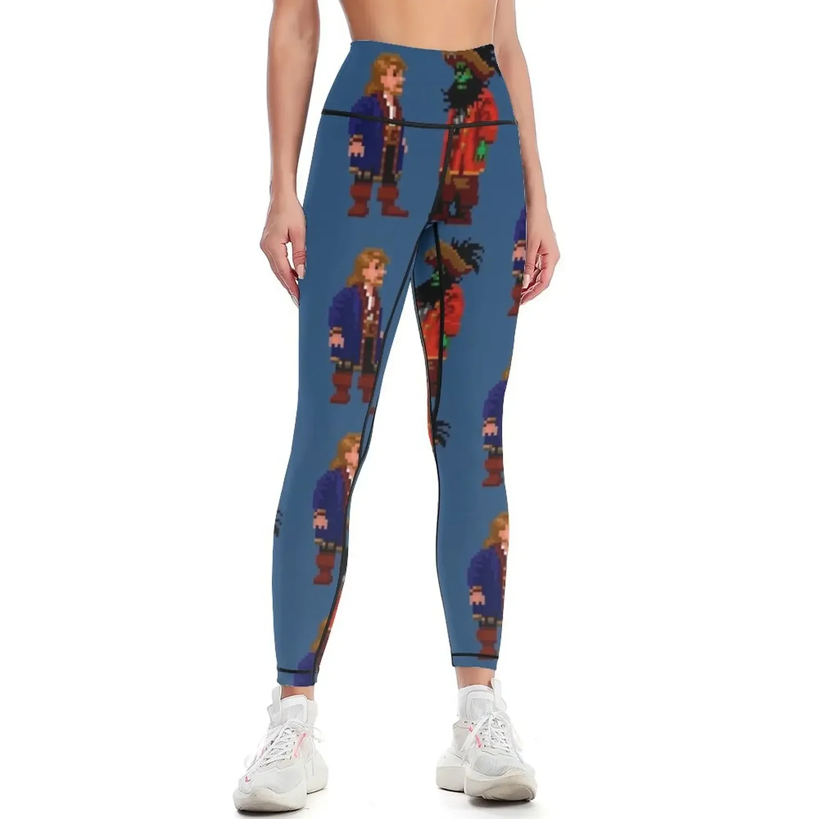 

Guybrush & LeChuck (Monkey Island 2) Leggings Women's sportswear sport legging legings for fitness Womens Leggings