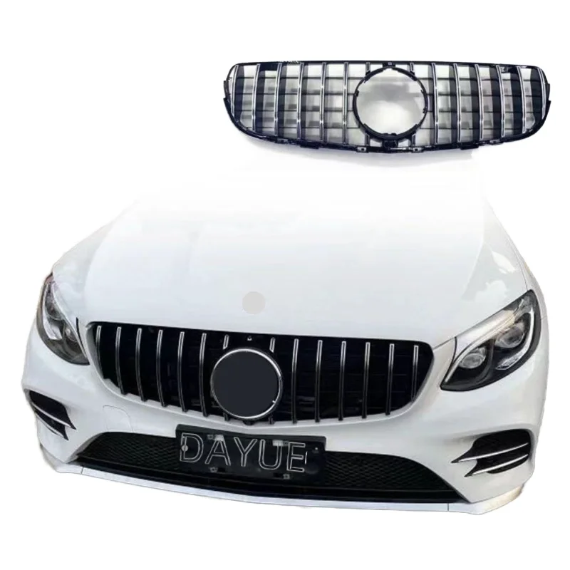 

Brand New Starry Sky Modified Grille for GLC 253 & GLC300 New Vertical Bar Black Bumper Grille Plastic Material