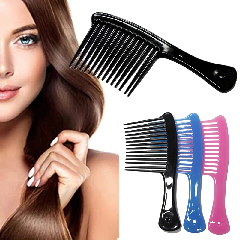 

2023 Wide Teeth Hair Comb Detangling Hairdressing Rake Comb Curly Hairdressing Comb Salon Dyeing Styling Brush Tools Hot Sale