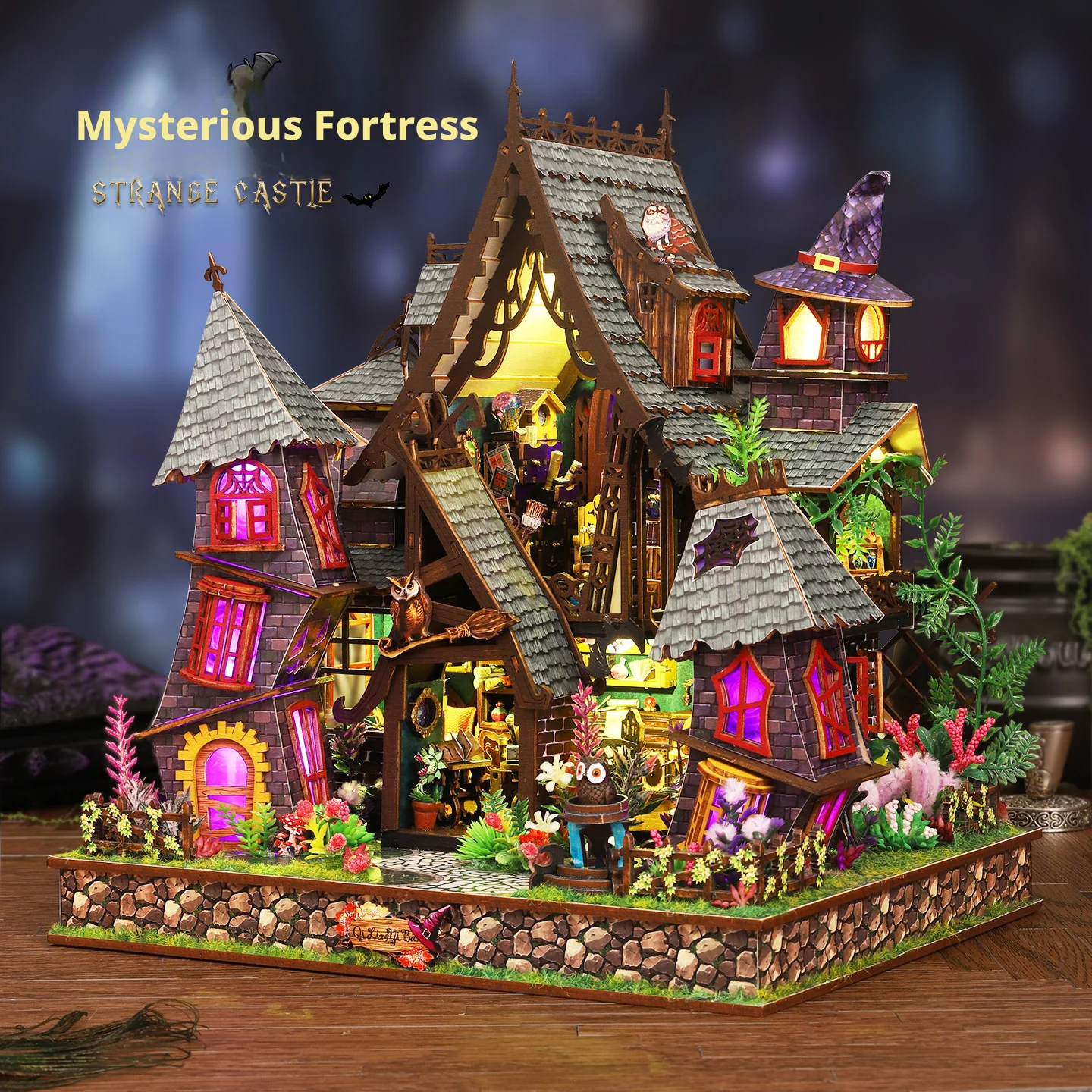 

3D-пазл из дерева OUZEY, украшения для спальни, блоки для сборки замка, для девочек, рождественский подарок, коллекционные миниатюры, игрушки для творчества