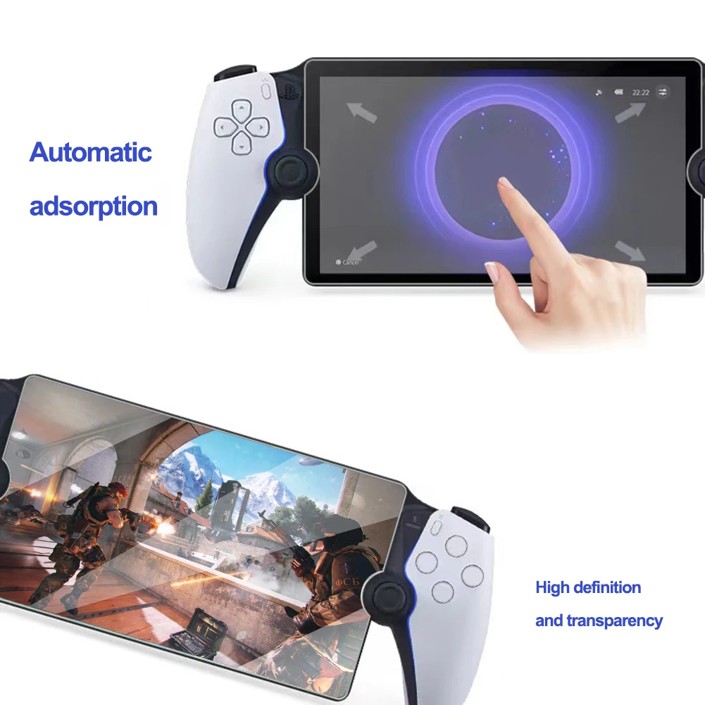 For PS Portal PS5 Tempered Glass Protective Film for Sony PlayStation Portal Screen Protector Anti-Scratch Gaming Accessories