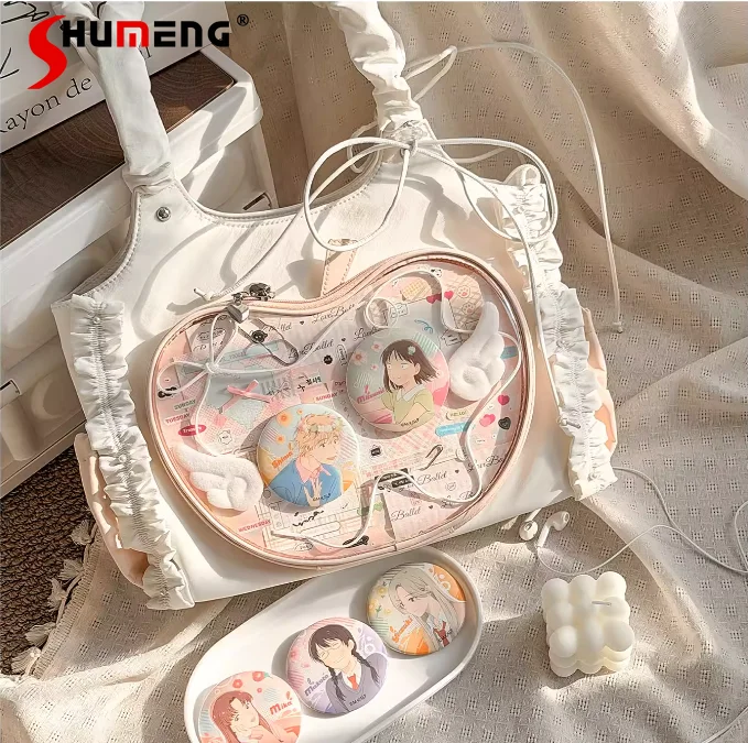 

Original 2D Large capacity Itabag Girls Fashion Casual Versatile Crossbody Bag Women's Handbag Student Shoulder Bag 2026 New