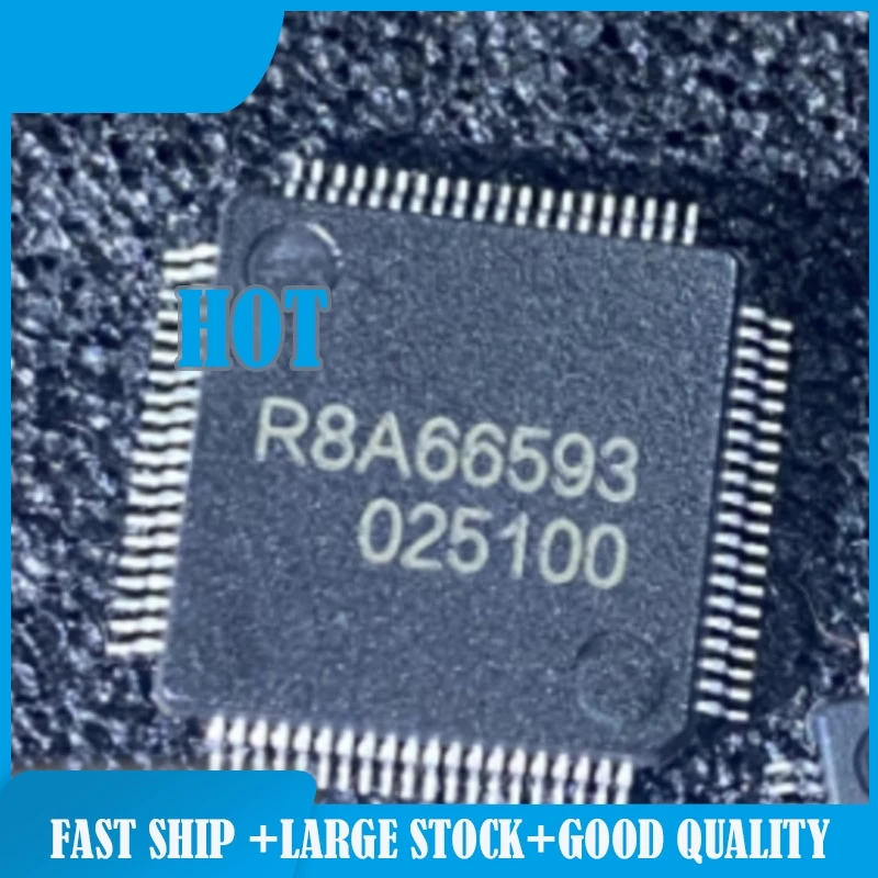 

2 шт./лот 100% новый R8A66593 QFP80 R8A66593FP
