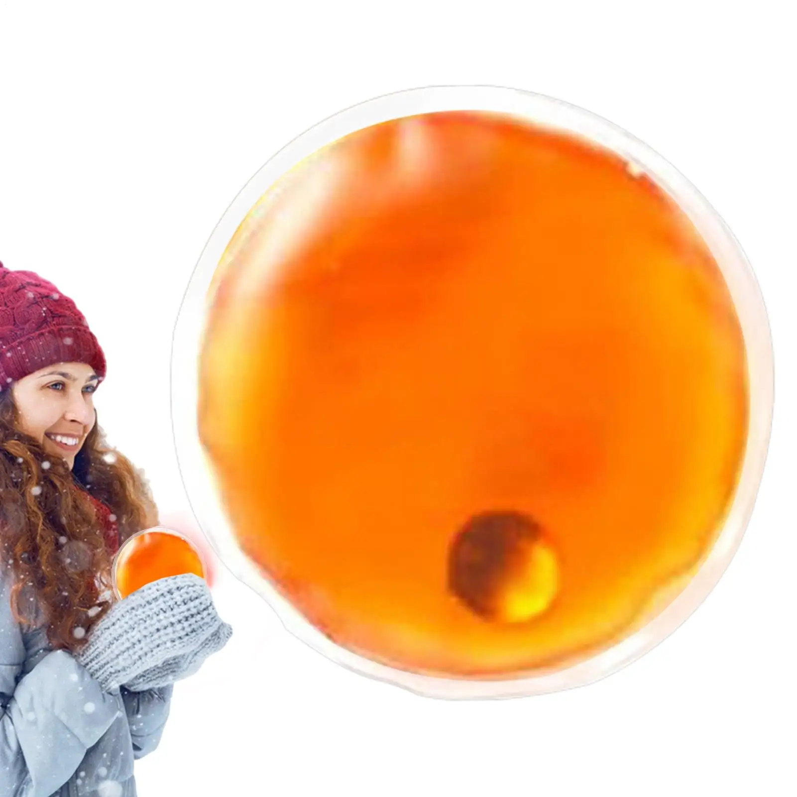 mini Gel Hand Warmer Round And Square Instant Heat PVC Packs Winter Reusable Long lasting Heat Warmer for skiing hiking - view 2