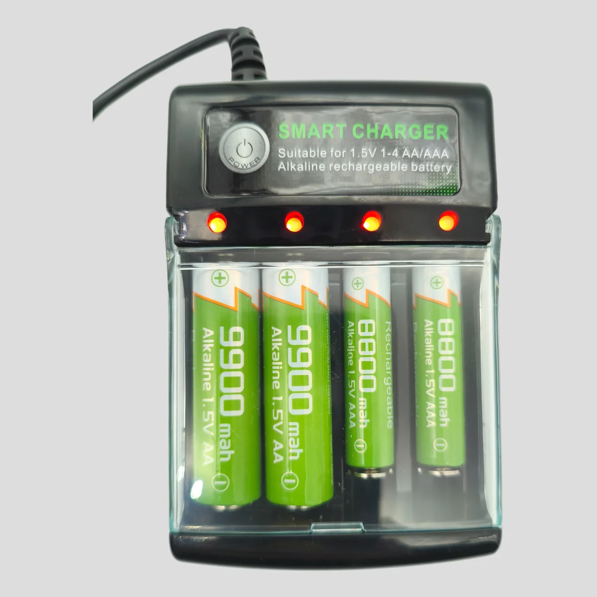 2026 جديد الأصلي بطارية قابلة للشحن 1.5 فولت AA9900 مللي أمبير + AAA8800 مللي أمبير + شاحن للكمبيوتر على مدار الساعة راديو لعبة فيديو كاميرا رقمية