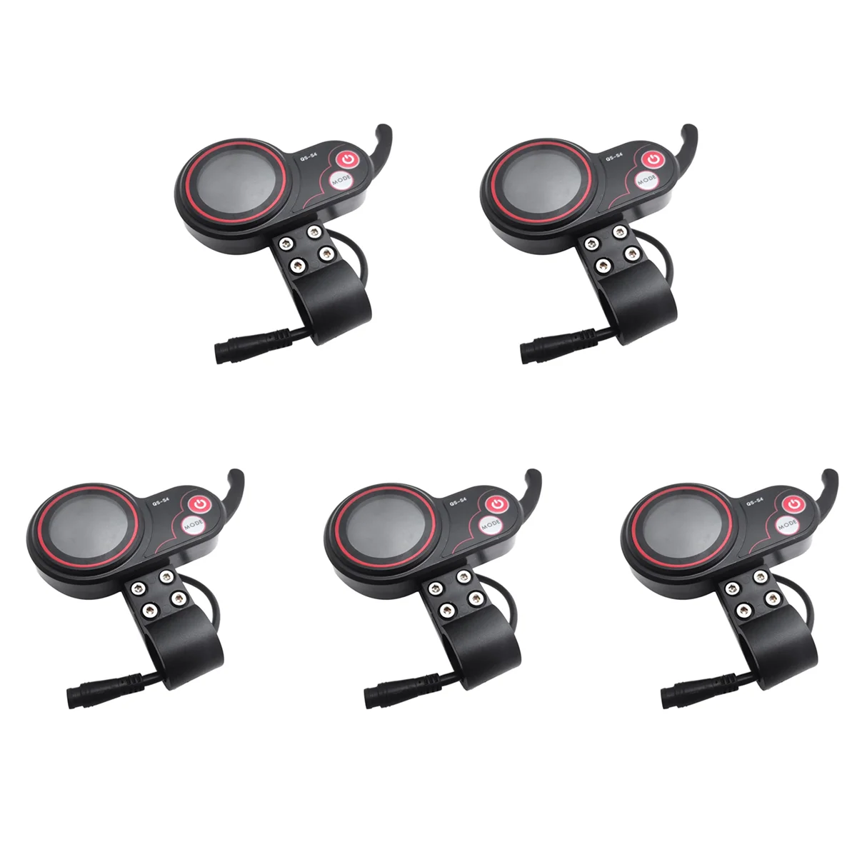 5X QS-S4 48V-60V Thumb Throttle LCD Display Meter for Zero 8 9 10 8X 10X Electric Scooter 6PIN Display Accessories