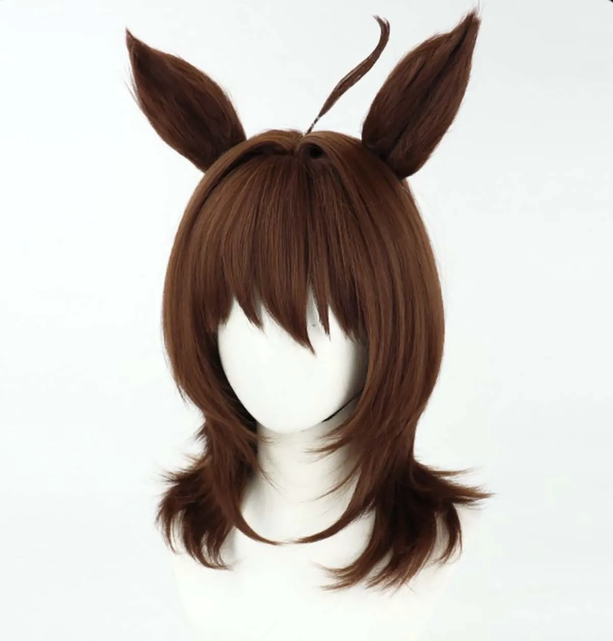 Peluca de fibra resistente al calor para Cosplay de Derby Agnes Tachyon, fiesta de juegos de rol para mujer