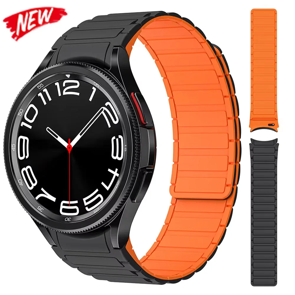 Silikon band für Samsung Galaxy Uhr 6 klassisch 43mm 47mm 5pro 45mm keine Lücken Sport armband für Uhr 6 40 44mm 4 klassisch 42mm 46mm