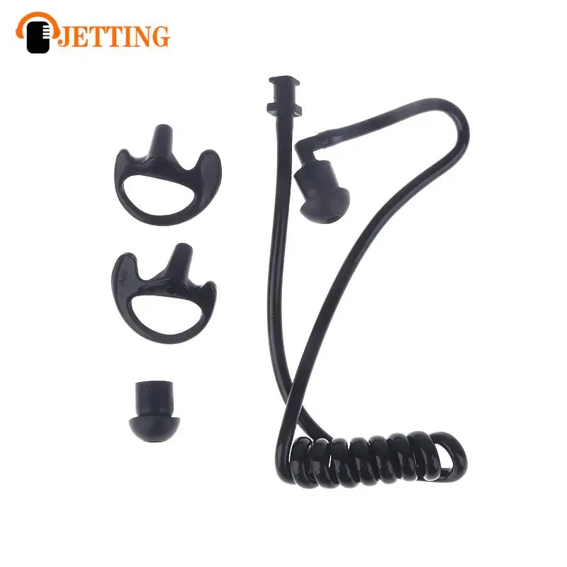 Spring Air Tube Replacement Walkie Talkie Earphone Coil Acoustic Air Tube Earplug Replacement For Radio Earpiece Headset New