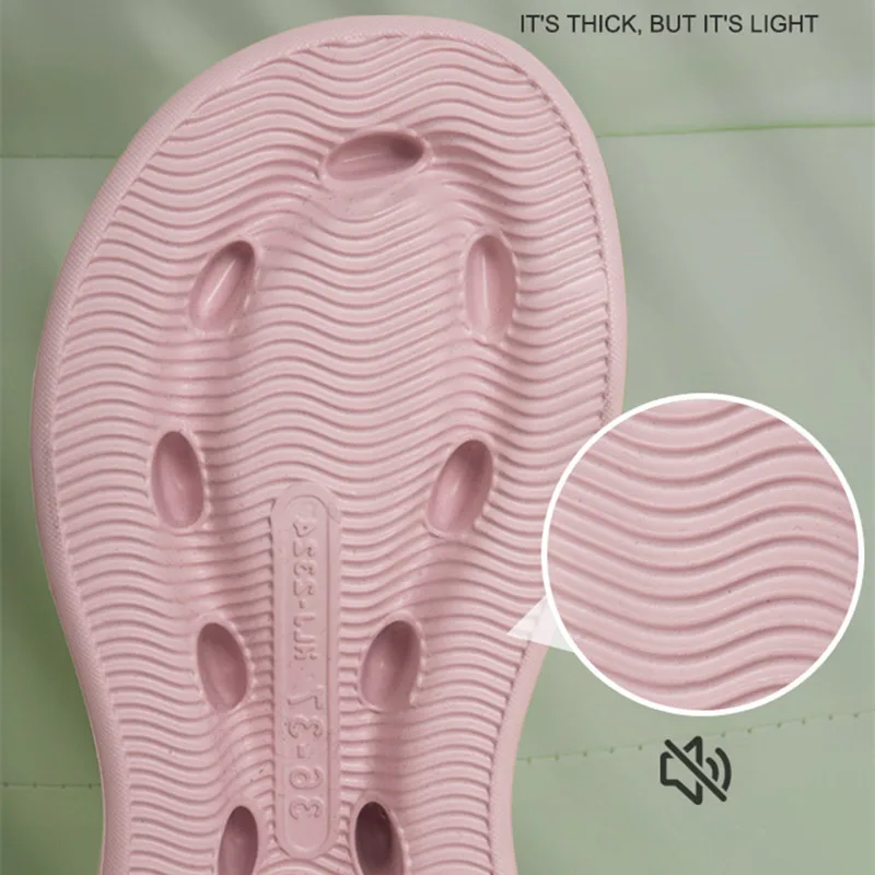 7.0cm Thick Sole Eva Cool Slippers For Women Summer Home, Indoor Height Increase External Wear Soft Sole Beach Outdoor Slippers