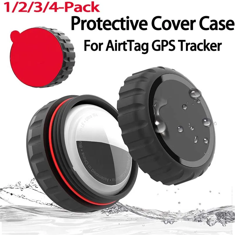 

1pcs/2pcs/3pcs/4pcs of Adhesive Protective Case for Airtag, Featuring The Latest Model for Positioning And Anti-Loss