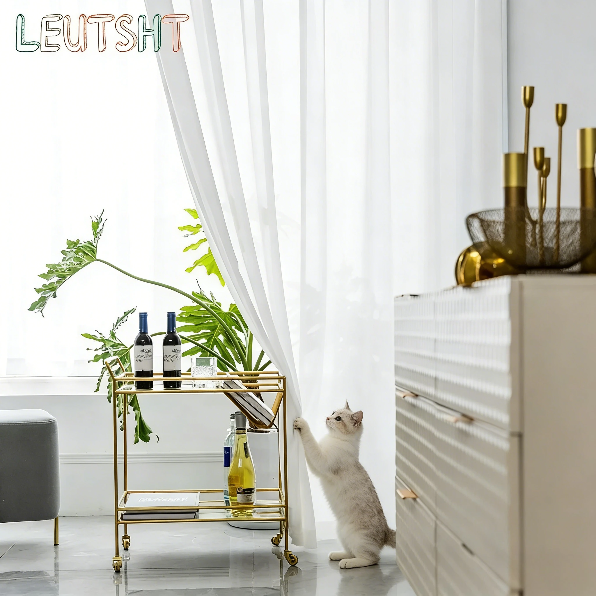 Custom Size White Sheer Curtains For Living Room Window Transparent Tulle Curtain Wedding Drapes Home Decor