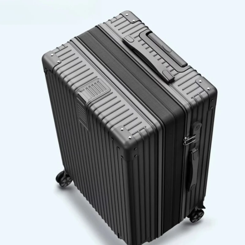 

Extended suitcase Large capacity pc wear-resistant trolley case Women's 24-inch silent password leather case Men's new model