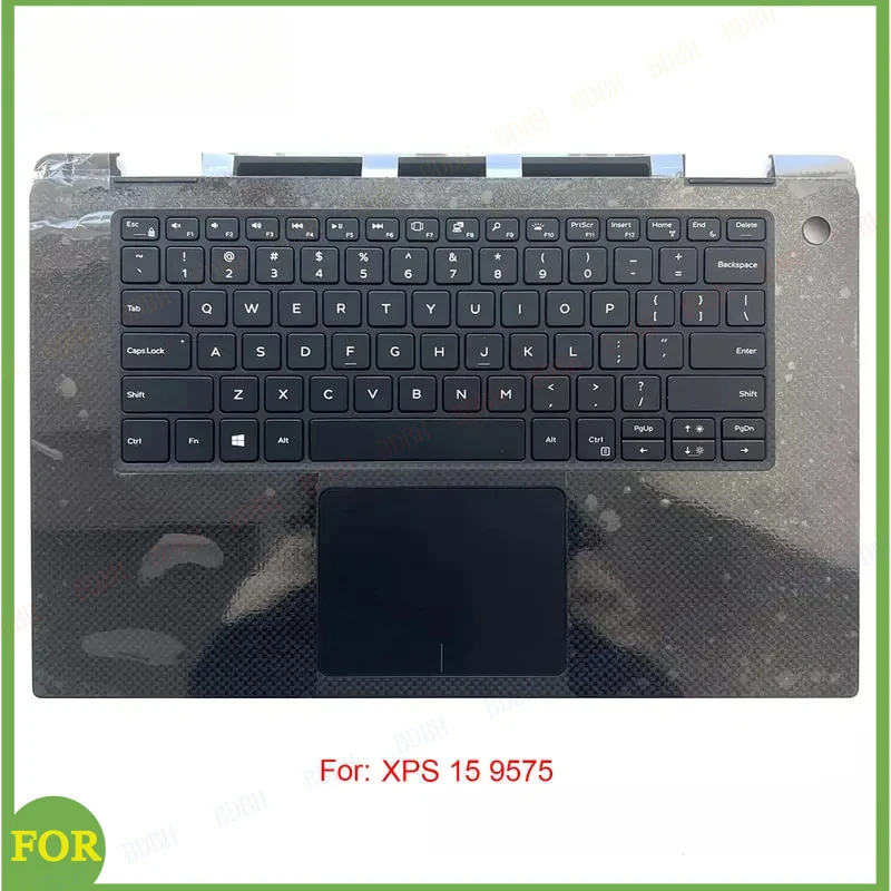 BDBH New Palmrest with Keyboard Touchpad For Dell XPS 15 9575 0M9W9K M9W9K 15.6