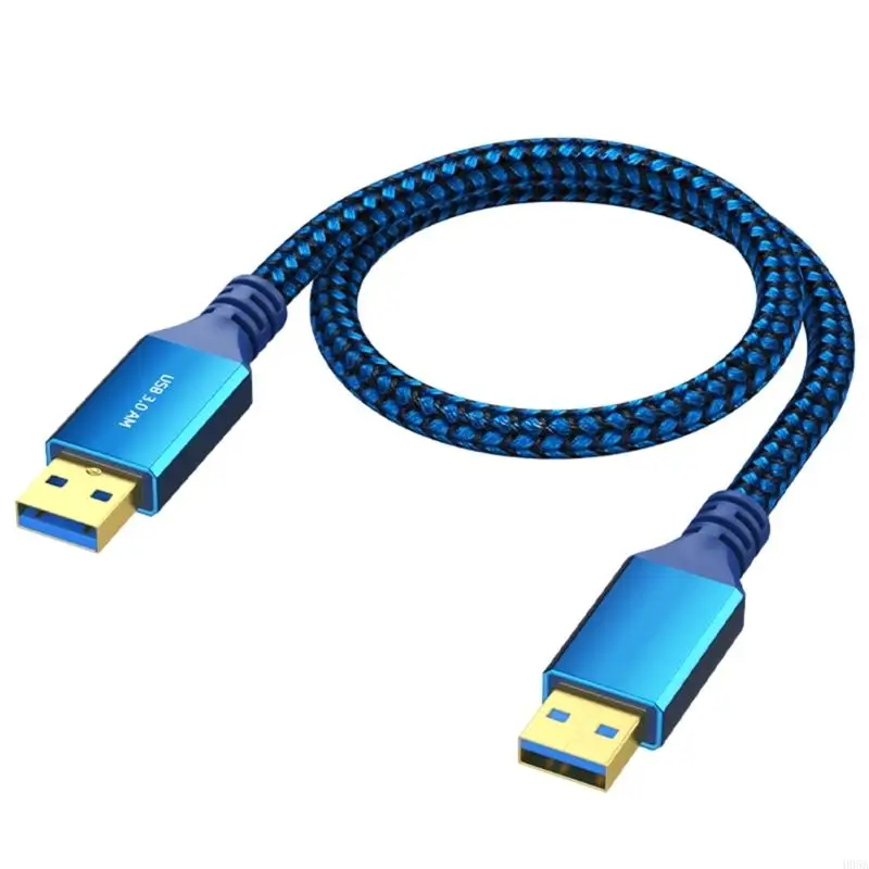 نايلون مضفر USB سلك سلك سلك سلك سلك نقل البيانات مع موصلات الألومنيوم للكاميرا ، مروحة التبريد