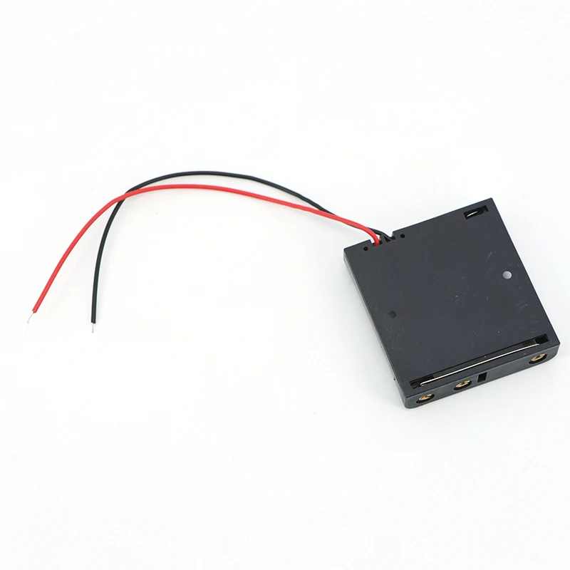 2/4 1.5V Slot AAA Battery Case Battery Box AAA Battery Holder With Leads wire With 2 4 Slots AAA 3A 6v