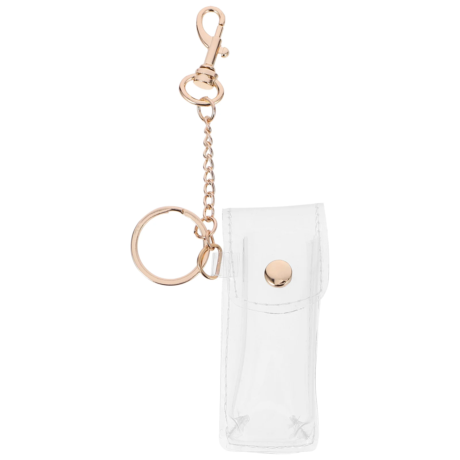 PVC Keychain Mini Tote Bag Lipstick Cover Keyring Lipsticks Balm Handbag Hanging Creative