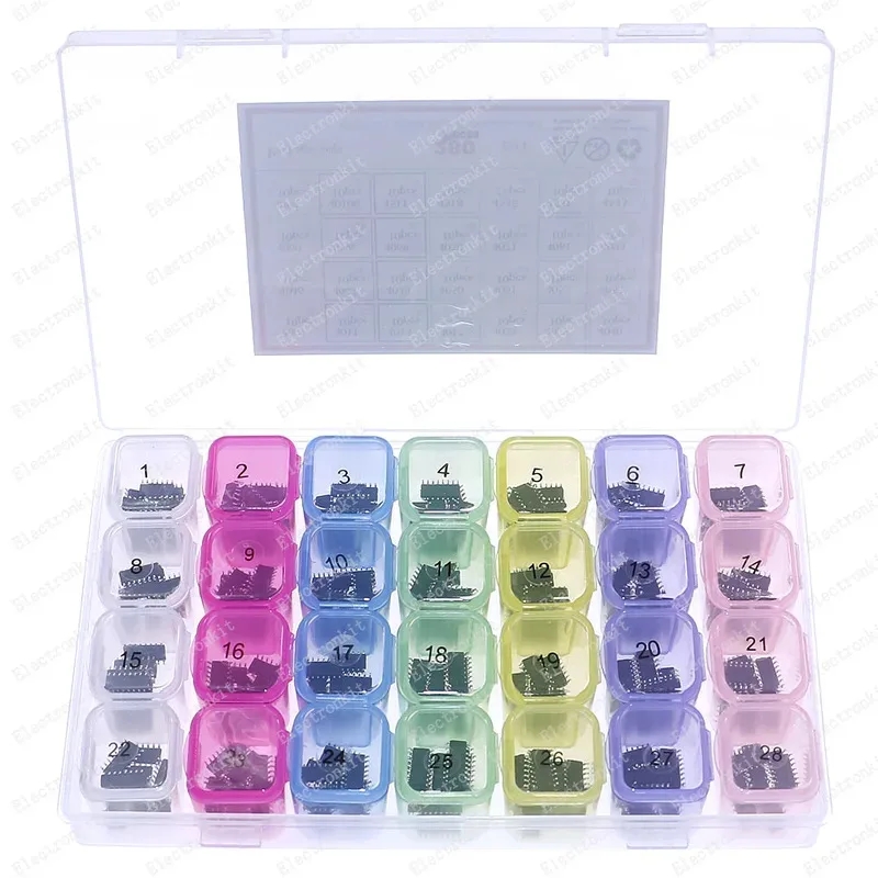 

280 шт., 28 значений, 4001-4543, набор микросхем SMD, каждый по 10 шт.