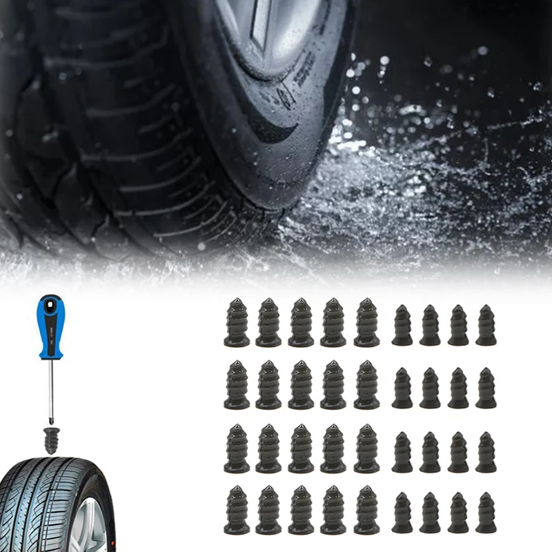 

Tire Puncture Repair Nails for Car Motorcycle Scooter Bike Vacuum Tyre Repairing Rubber Metal Nail Set Car Tire Accessories