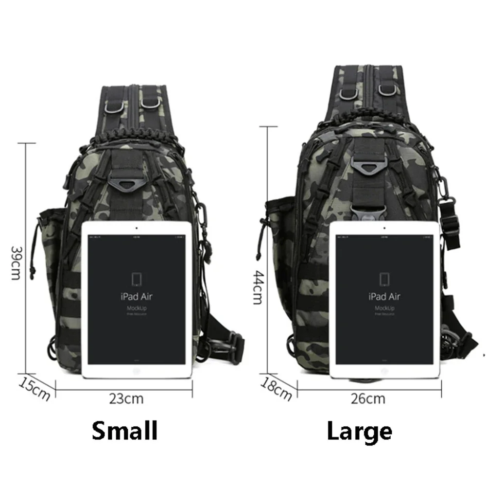 SUUTOOP-Bolso de hombro táctico militar para hombre, bolsa de pecho cruzada para acampar, deportes, Trekking, escalada, pesca al aire libre