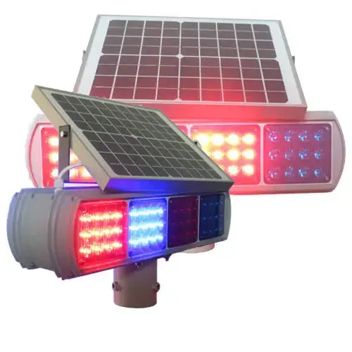 Solar Power Burst Dreieck LED blinkende blinkende Lichter rot blau Solar blinkende Warnleuchte LED blinkende Lichter