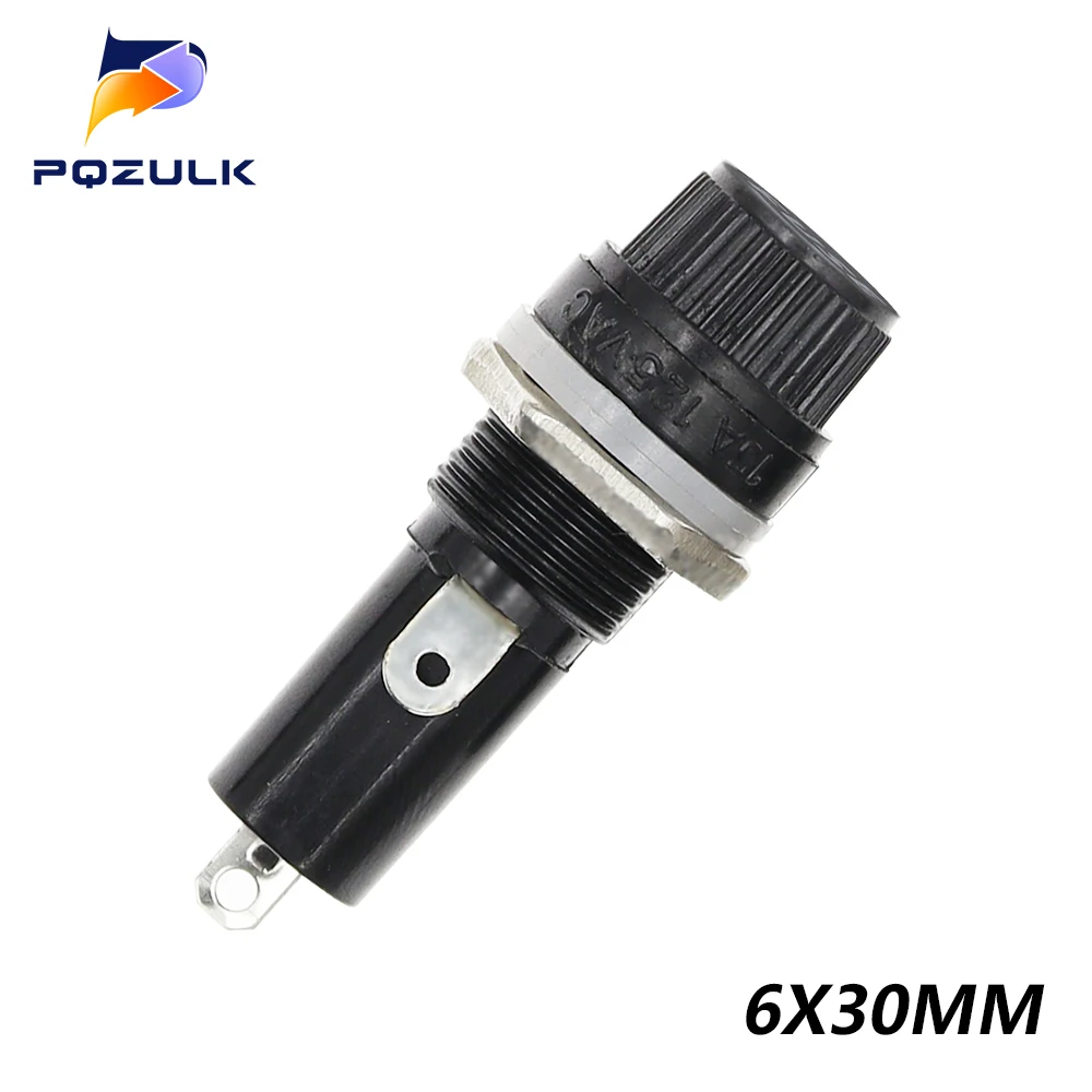 5PCS 5*20mm 6*30mm Glas Sicherung Halter 5x20 6x30 Versicherung Rohr Buchse sicherung Halter für versicherung Panel Mount Sicherung Halter