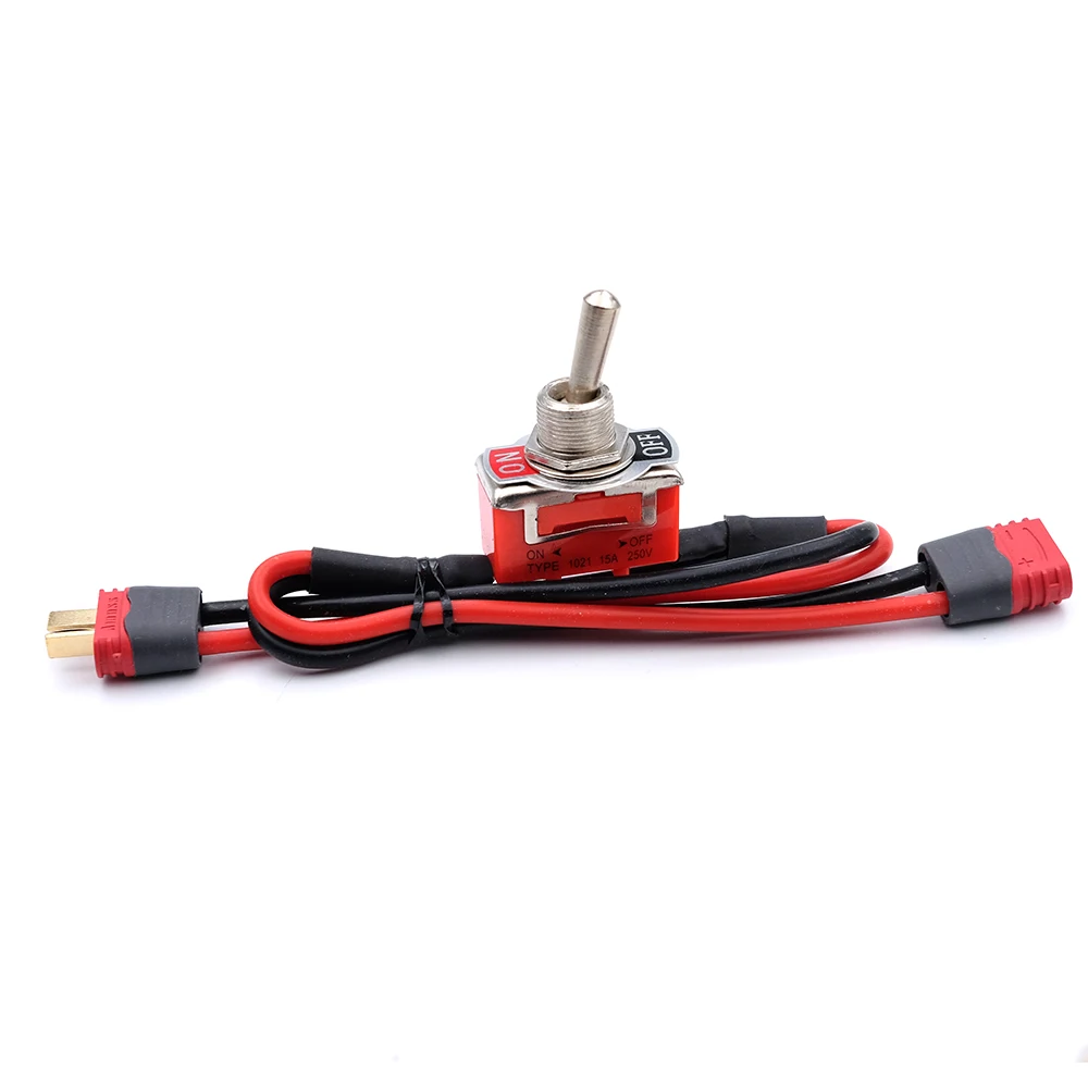 Large Current High Load Switch AMASS XT60 XT90 T-Plug Power ON-OFF Toggle 12/14AWG for eBike RC Airplane ESC Motor Connecting