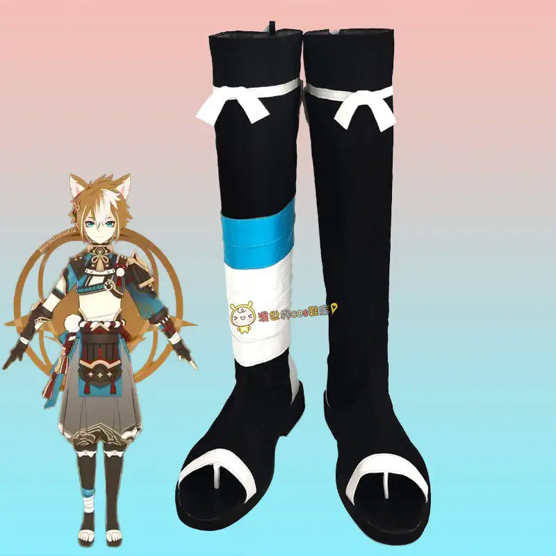 

Gorou Game Genshin Impact Cosplay Shoes Adult Men Halloween Party Carnival Boots