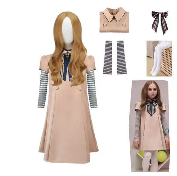 Halloween Cosplay Costume  Dress Ai Doll Robots Skirt Top Socks Horrible Movie Coat Women  Cos Suits Outfit