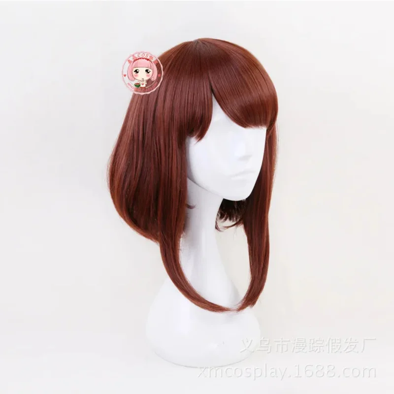 2025 신규 나의 히어로 아카데미아 나의 히로 우라라카 오카코 코스프레 가발 짧은 어번 보보 내열성 합성 코스튬 헤어 ❤ ❤