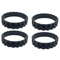 4PCS For Roborock S5/T6/T7 Accessories Xiaomi Walking Wheel Tire Skin Replacement Robot Vacuum Cleaner Parts