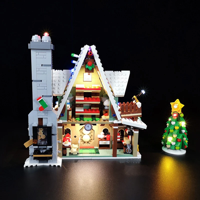 Set di illuminazione per il 10275 Elf Club House Christmas Winter Village non Include Building Block (solo Kit di luci a Led)