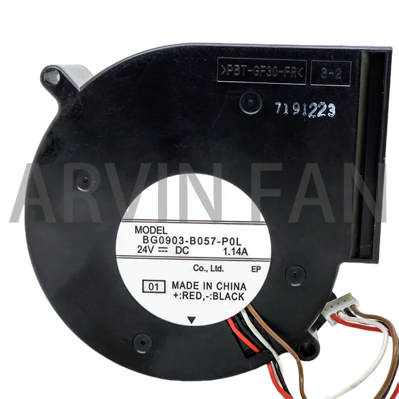 BG0903-B057-P0L DC 24V 1.14A 97x97x33mm 4-Wire Server Cooling Fan